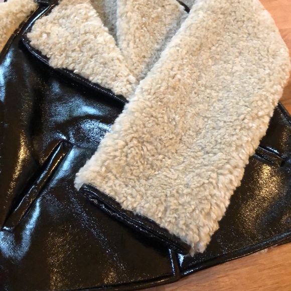 Patent Leather Shearling Faux Fur - Picture 6 of 8